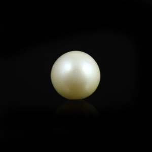 Certified Natural Baroque Pearl 9.15 Carat Loose Button Coin Rice Shape - Product Image 1