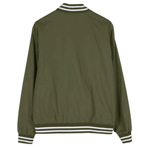 Blouson universitaire noir tendance pour homme avec garniture jaune, manches en polyester/coton, décontracté, coupe-vent d'hiver, doublure en coton 300 grammes - Product Image 3