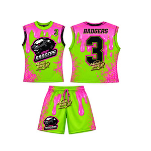 ชุดเสื้อฟุตบอลอเมริกัน Honey Badgers แบบซับลิเมชั่น ระบายเหงื่อได้ดี เสื้อกล้าม กางเกงขาสั้น สำหรับผู้ชาย ทุกฤดูกาล ออกแบบโลโก้ได้ตามต้องการ - Product Image 6