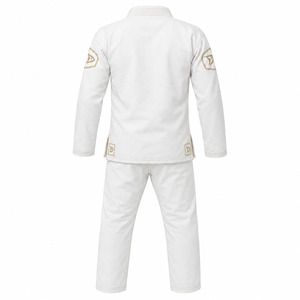 Men's Navy Karate Uniform Quick Dry Breathable Lightweight 100% Cotton Training Suit Logo Print Regular Fit Martial Arts Wear - Product Image 2