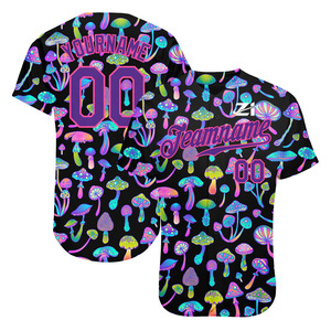 Maillot de baseball personnalisé respirant avec votre nom et numéro d'équipe, coupe athlétique courte en maille, cadeau personnalisé pour les amateurs de sport - Product Image 1