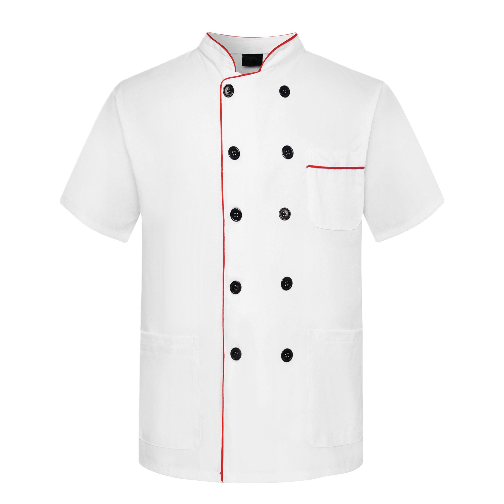 Red Trim Short Sleeve