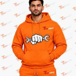 Custom Oversize Tracksuit Heavyweight Cotton Neoprene Sweatsuit Blank Hoodie and <b>Sweat</b> <b>Pants</b> Oversize <b>Sweat</b> Suits for <b>Men</b> - Product Image 5