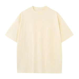 230G Cotton T-shirt Drop-shoulder Sleeve Men <b>Vintage</b> Short-sleeve T Shirts Solid Color Hip Hop Loose <b>Tees</b> - Product Image 4