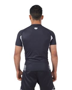 Venta al por mayor logotipos personalizados MMA Rashguard BJJ Rashguard OEM diseños 85% poliéster 15% Spandex 240 GSM Rash Guards personalizado - Product Image 5