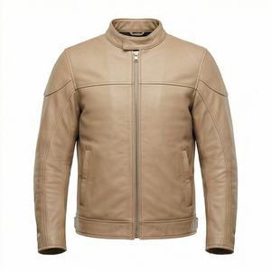 Chaquetas de cuero NAI-0790A, abrigo con ventilación para motocicleta, ropa exterior de moda, equipo de protección para motociclismo de color personalizado - Product Image 1