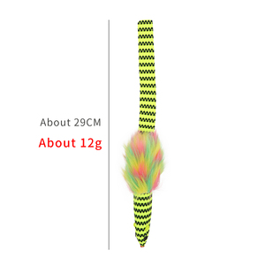 New Design Pet Products Nylon Cat Toy Long-Tailed Rabbit Plush Long Tail <b>Mouse</b> with Teeth Cleaning Feature Scratching - Product Image 4