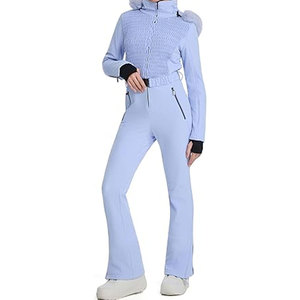 Traje de Esquí de Una Pieza para Mujer, Impermeable, Aislado, Traje de Snowboard de Invierno, Ajustado, Mono de Nieve, Chaqueta de Esquí Térmica - Product Image 1