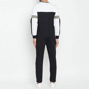 Ensemble de survêtements pour hommes de haute qualité, personnalisables, avec poche, en molleton uni, confortables, OEM - Product Image 4