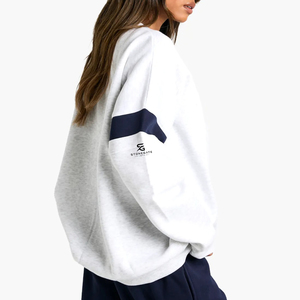 Women's Fashion Brand <b>Sweatshirt</b> Custom Logo Heavyweight Cotton Pullover <b>Long</b> Sleeve Casual <b>Ladies</b> Top 2026 - Product Image 2