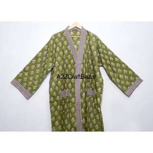 Kimono de Invierno 100% Algodón Puro, Suave y Transpirable, con Estampado Floral, Ropa de Dormir de Verano para Mujer, Ropa Casual de Playa y Noche - Product Image 2