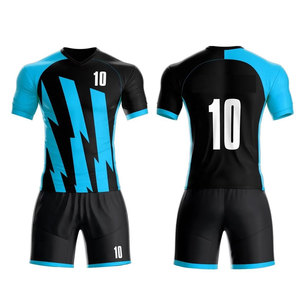 ชุดฟุตบอลโพลีเอสเตอร์ 100% ระบายอากาศได้ดีและสวมใส่สบาย บริการ OEM ชุดฝึกซ้อมฟุตบอล ชุดฟุตบอลขายส่ง - Product Image 6