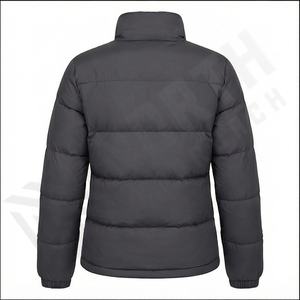 Chaqueta Acolchada de Invierno Unisex, Holgada, Impermeable, con Cierre de Cremallera, Opción de Talla Grande, Estilo Motociclista - Product Image 3