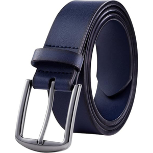 Cinturón de Cuero Genuino de Bajo Precio y Nuevo Diseño para Hombre, Cinturones de Cuero Hechos a Medida, Productos de Fábrica, Servicio OEM - Product Image 1