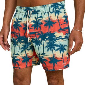 Shorts de bain pour hommes de qualité supérieure, fabriqués par une usine de marque privée, shorts de plage d'été personnalisés en polyester pour hommes - Product Image 6