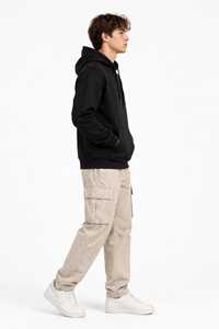 ONETEN APPARELS <b>Men's</b> Color Block Breathable Winter <b>Hoodie</b> Plus Size Cotton French Terry Pullover Sweatshirt - Product Image 3