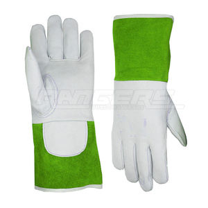 Gants de sécurité en cuir à manches longues, personnalisables avec logo, anti-coupure, pour soudure, haute qualité, résistants à la chaleur, pour le travail - Product Image 4