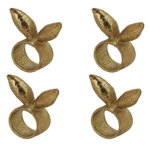 Anneaux de serviette modernes en aluminium avec oreilles de lapin, 5 cm, pour mariage, vaisselle écologique, durables, vente en gros. - Product Image 2