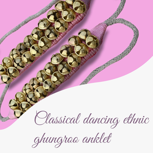 Ghungroo en laiton rose, clochettes décoratives pour chevilles, accessoires de danse, décoration culturelle, événements festifs et cadeau - Product Image 5