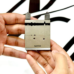 Bloque de limado profesional para joyeros con herramienta de corte de junta Chenier, torno metálico de precisión, herramientas para tubos de alambre de 45 y 90 grados - Product Image 1