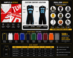 Conjunto de Uniforme de Baloncesto Personalizado en Negro y Amarillo, Sublimado, sin Mangas, Ropa Deportiva, OEM, ODM - Product Image 6