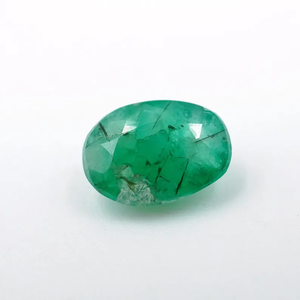 Piedra Preciosa de Esmeralda Natural de Rajasthan, 1.00ct, Facetada Ovalada, 7.5x5.5mm, HAYAAT GEMS, para Joyería - Product Image 4
