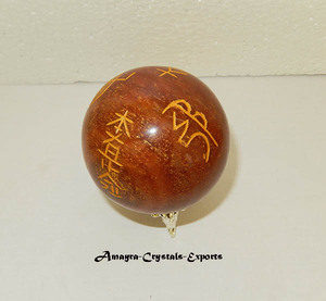 Red Jasper Chakra Engraved Handmade Waterproof Gemstone <b>Sphere</b> Wholesale Natural Globe <b>Ball</b> Crystal <b>Spheres</b> Gujarat-Amayra - Product Image 3