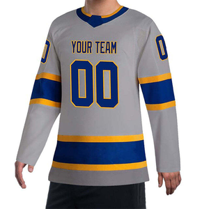 Custom Sublimated Ice Hockey Jersey Full Sleeve V-Neck Breathable Polyester Adult Unisex Team Uniforms Regular Fit - Product Image 3