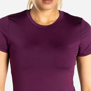 Compre Ahora Camiseta Deportiva Ligera para Mujer, Tela Elástica Superior, Camiseta Atlética Cómoda para Mujer, Marca Privada al por Mayor - Product Image 2