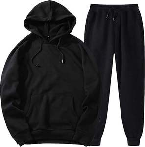 Conjunto Deportivo Unisex de Sudadera con Capucha y Pantalones Blancos, Color Sólido, Manga Larga, Cierre con Cordón, Ropa Casual para Otoño - Product Image 5