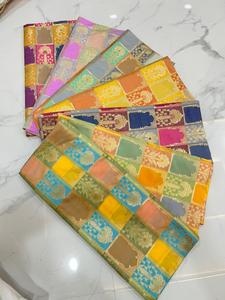Tela Brocada Premium con Diseño Floral Jacquard Intrincado, Brillo Intenso, Múltiples Colores para Prendas, Bolsos y Decoración del Hogar - Product Image 3