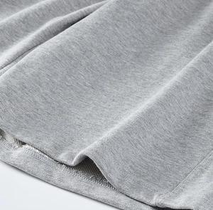 Pantalones Cortos Bermuda Casuales para Hombre, de Color Sólido, con Cordón Ajustable, Cintura Media, Transpirables, en Negro y Gris, 100% Algodón, de Secado Rápido - Product Image 5