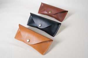 Genuine Leather Glasses Case Soft Cowhide Pouch Luxury <b>Slim</b> Handmade Reading Spectacles Cover Sunglasses Bag LGC-0018 - Product Image 5