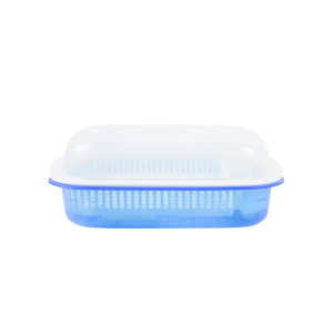 Ensemble de bassines et paniers en plastique avec couvercle, pour le lavage des légumes et des fruits, fabriqué au Vietnam - Product Image 1