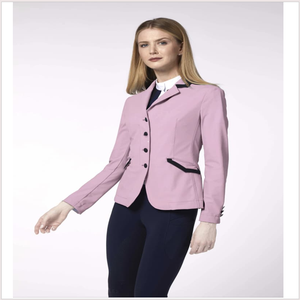 Veste d'équitation élégante pour femmes avec couleur contrastée pour le dressage et le saut d'obstacles, en tissu Spandex - Product Image 1