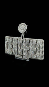 Pendentif Boucle de Ceinture Iced Out en Argent 925 avec Diamant Moissanite, Collier Pendentif de Luxe pour Homme - Product Image 3