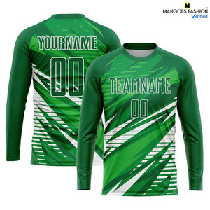 ชุดฟุตบอลสีเขียวน้ำทะเลขาวพิมพ์ลายแบบรีดร้อนคุณภาพสูงสั่งทำได้ตามต้องการขายส่งขนาดผู้ใหญ่ผ้าสั่งทำได้ตามต้องการ - Product Image 2