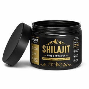 Résine de Shilajit de Qualité Supérieure 25g – Résine de Shilajit Traditionnelle de l'Himalaya à Base de Plantes avec Dosage Facile et Pot de Rangement Pratique - Product Image 1