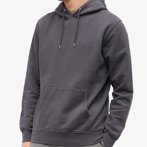 Sweat-shirts à capuche pour hommes en coton biologique, pull-over écologique avec capuche, sweat-shirt à capuche personnalisé en interlock pour hommes, sweat-shirts à capuche surdimensionnés - Product Image 1