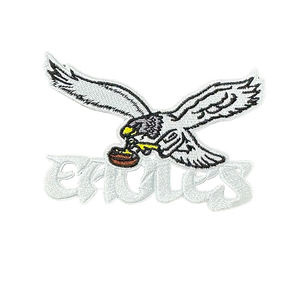 Patch brodé personnalisé Aigles, thermocollant, couleur turquoise, forme irrégulière, en feutre non tissé, pour vêtements - Product Image 2