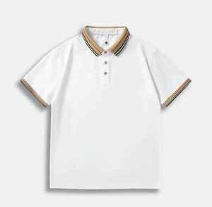 Polo en coton biologique pour homme, broderie personnalisée, boutons sur le côté, manches courtes, respirant, pour le golf, le tennis, les sports, tee-shirt décontracté - Product Image 5
