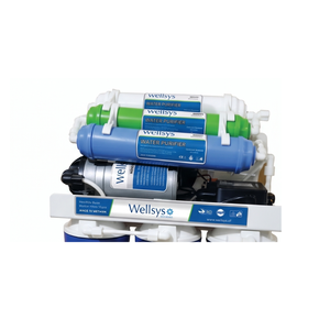 Système de purification d'eau par osmose inverse haute capacité Wellsys avec réservoir sous pression et robinet, filtre à eau RO domestique - Product Image 2