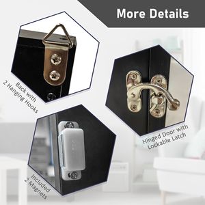 23.5 \ "X 31.5 \" espositore con telaio in Jersey sportivo nero accessori resistenti ai raggi UV - Product Image 6
