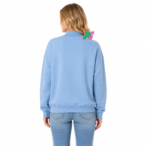 Sudadera de Cuello Alto para Mujer, 100% Algodón, de Alta Calidad, Marca Pook International, con Apliques Bordados Personalizados, Estilo Urbano - Product Image 4