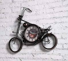 Metal Motorcycle Art <b>Wall</b> Decor <b>Desk</b> Shelf Clocks Non Ticking Battery Operated Home - Product Image 4