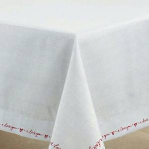 Mantel de Algodón y Lino Antiarrugas y Antidecoloración, Mantel Bordado para Comedor - Product Image 6