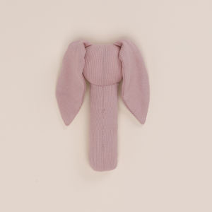 Mordedor de bambú orgánico de calidad superior Blush Pink Squeaker para la dentición del bebé - Product Image 2