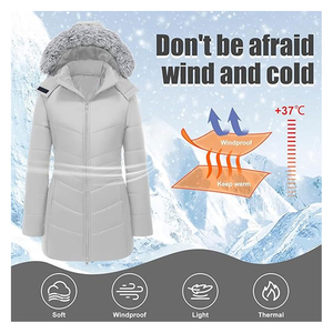 เสื้อโค้ทยาวมีฮู้ดสำหรับผู้ชาย แบรนด์ Solid International Wonderful Winter Wear เนื้อผ้านุ่มพิเศษ กันลม อุ่นเป็นพิเศษ บุด้วยผ้าฝ้าย - Product Image 3