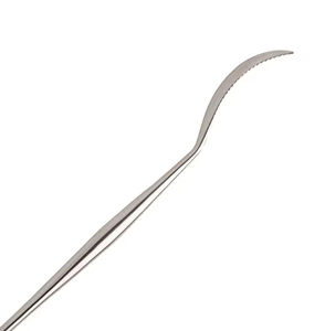 Écarteur de hanche à levier osseux en acier inoxydable, courbé, 300 mm (11,34 po), pointe émoussée, largeur de la mâchoire 6,2 mm, largeur de l'arcade 28 mm, Hohmann, manuel, haute qualité - Product Image 6