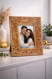 Marco de fotos artístico vintage de madera con cuerda, con aspecto antiguo desgastado, para decoración de estudio fotográfico. - Product Image 4